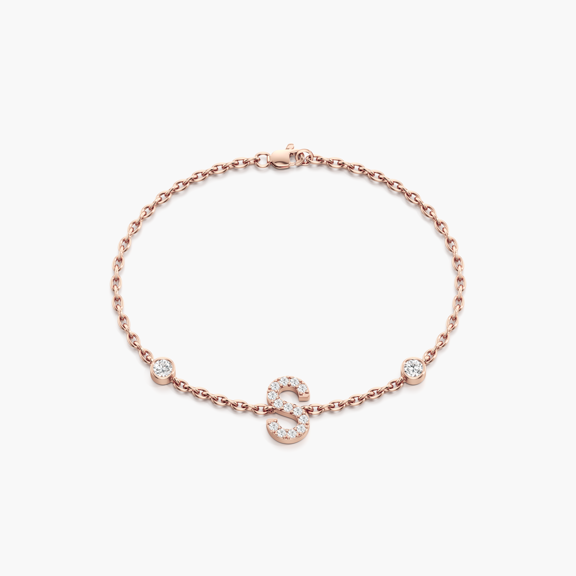 Bespoke Diamond Letter Bracelet