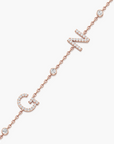 Double Initial Letters Bracelet