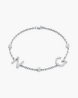 Double Initial Letters Bracelet