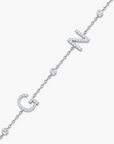 Double Initial Letters Bracelet