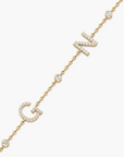 Double Initial Letters Bracelet