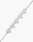 Five Hearts of Gold Bracelet