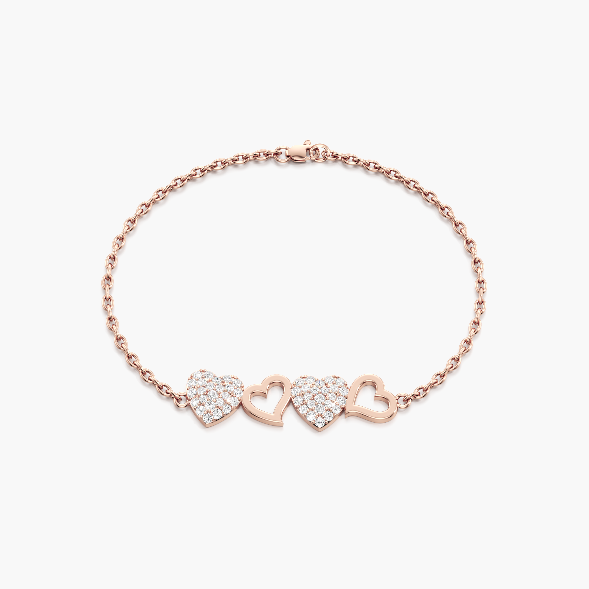 Forever Linked Hearts Bracelet