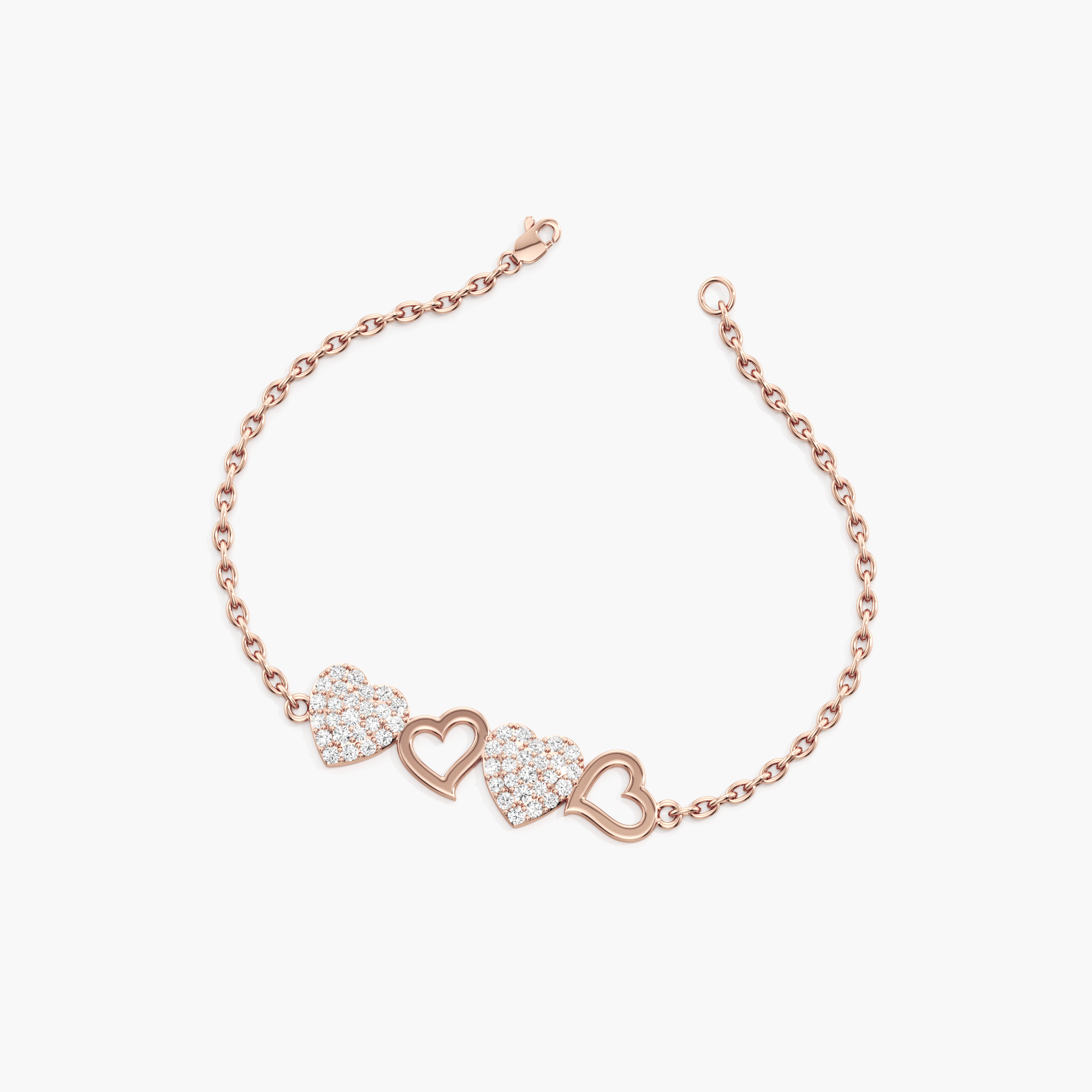 Forever Linked Hearts Bracelet
