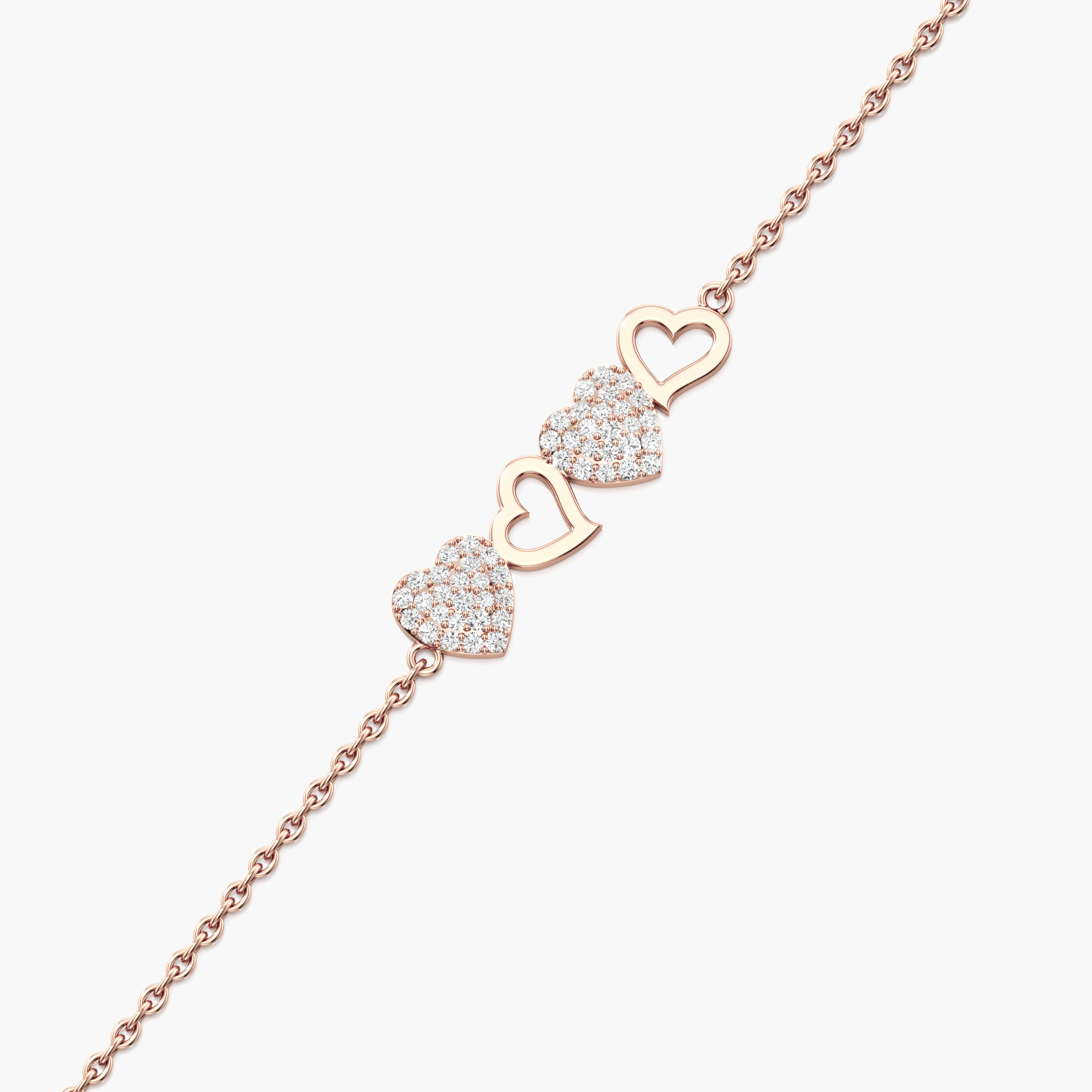 Forever Linked Hearts Bracelet