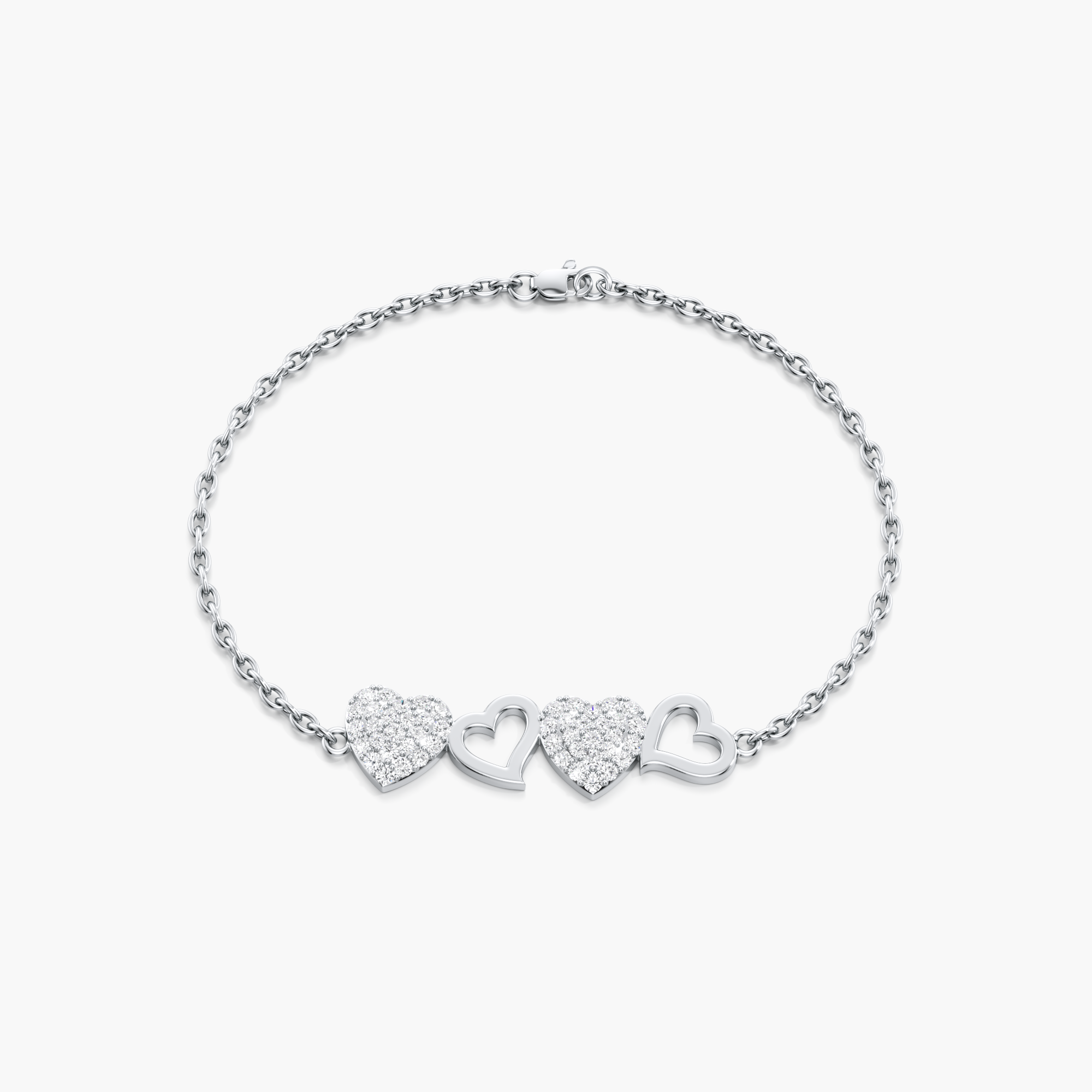 Forever Linked Hearts Bracelet