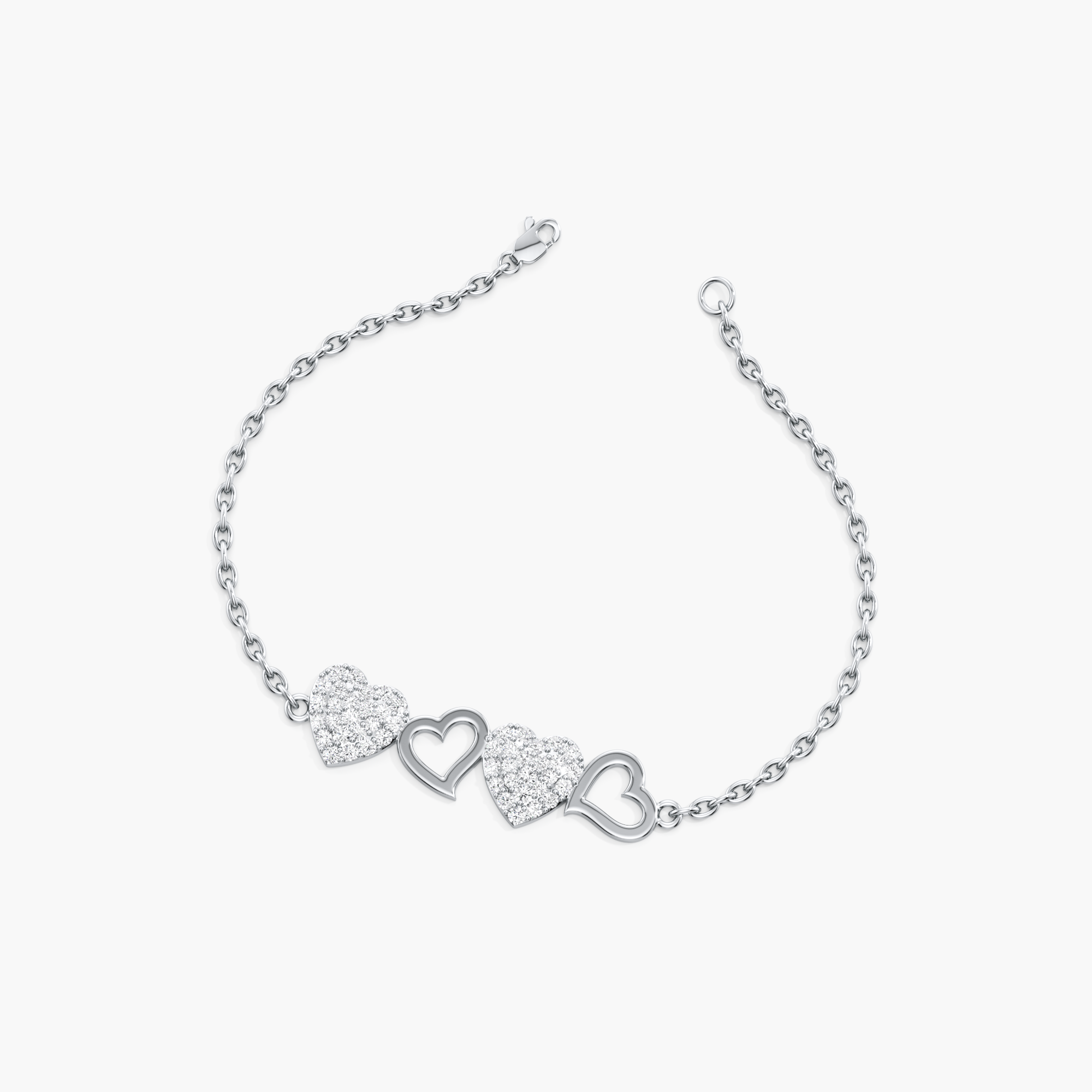 Forever Linked Hearts Bracelet