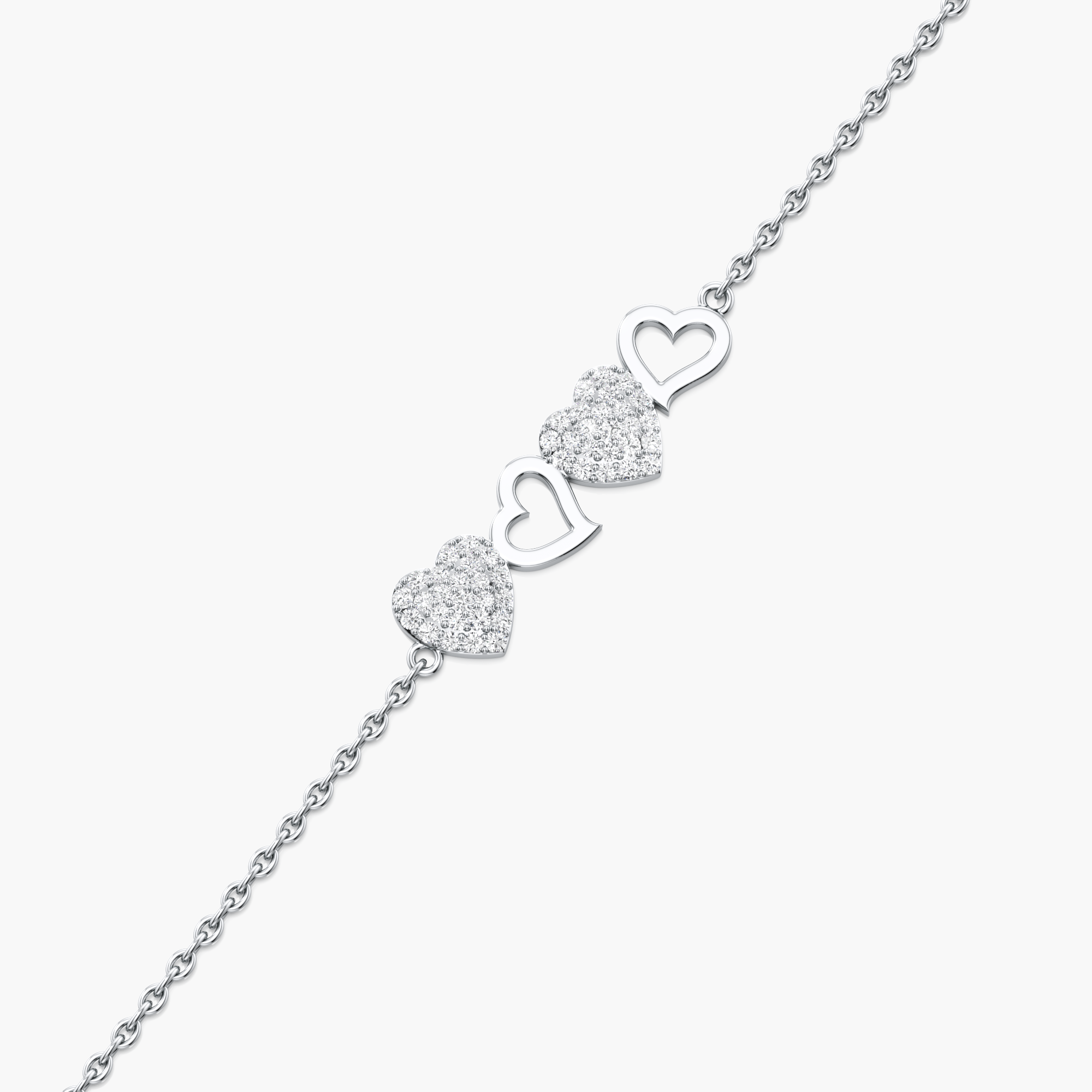 Forever Linked Hearts Bracelet
