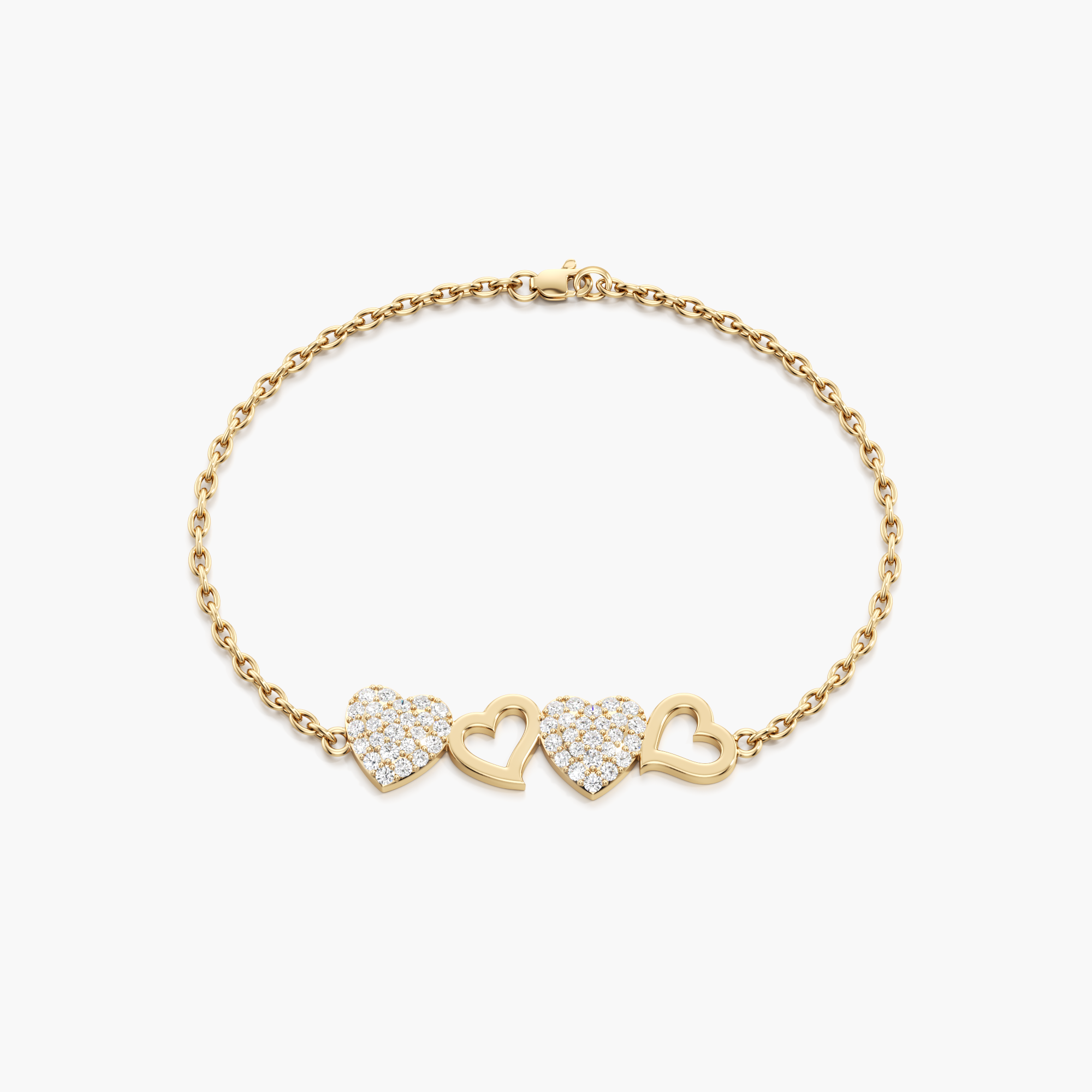 Forever Linked Hearts Bracelet