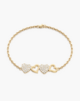 Forever Linked Hearts Bracelet