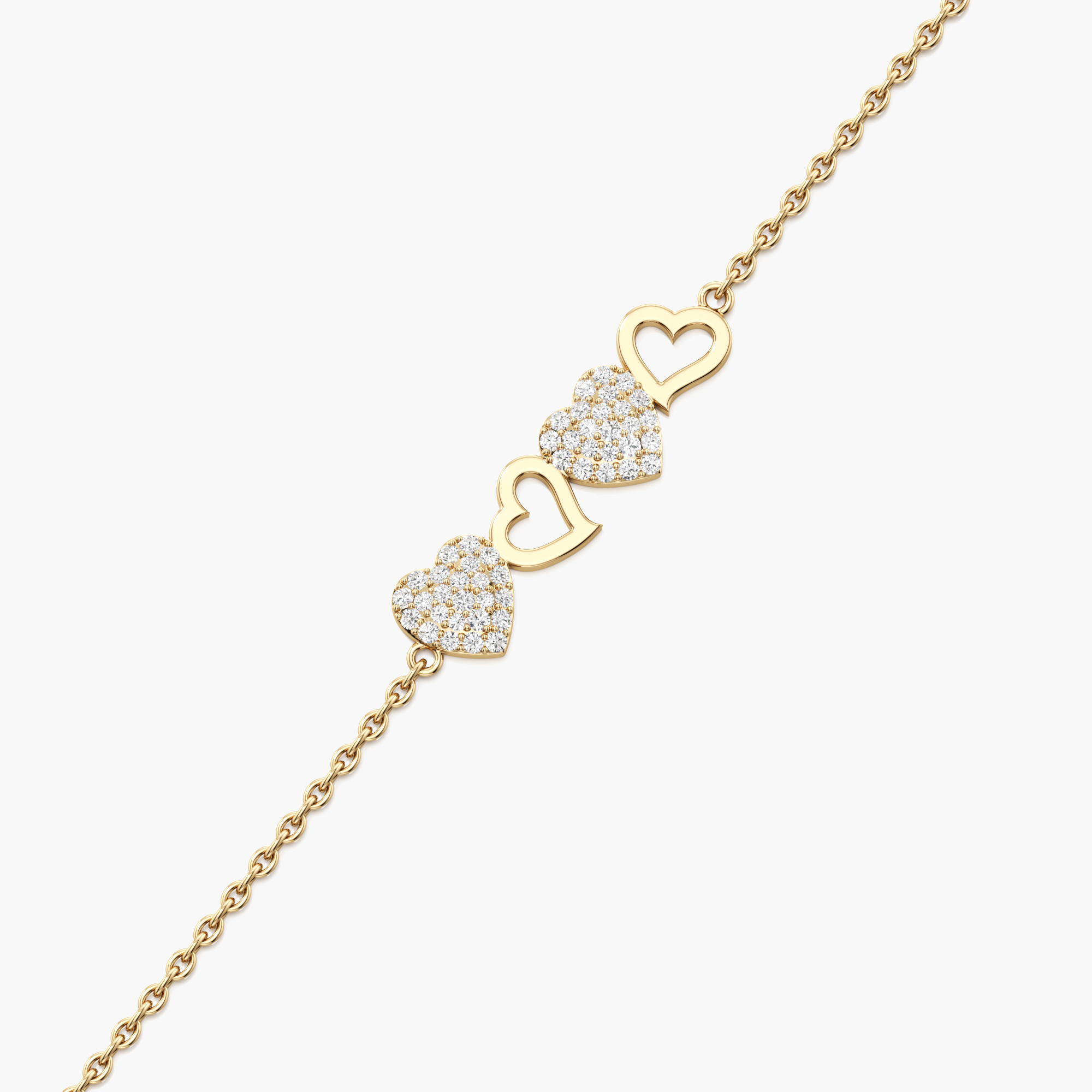 Forever Linked Hearts Bracelet