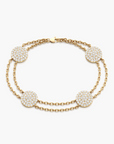 Diamond Disc Bracelet