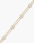 Diamond Disc Bracelet