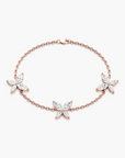 Blooming Butterfly Diamond Bracelet