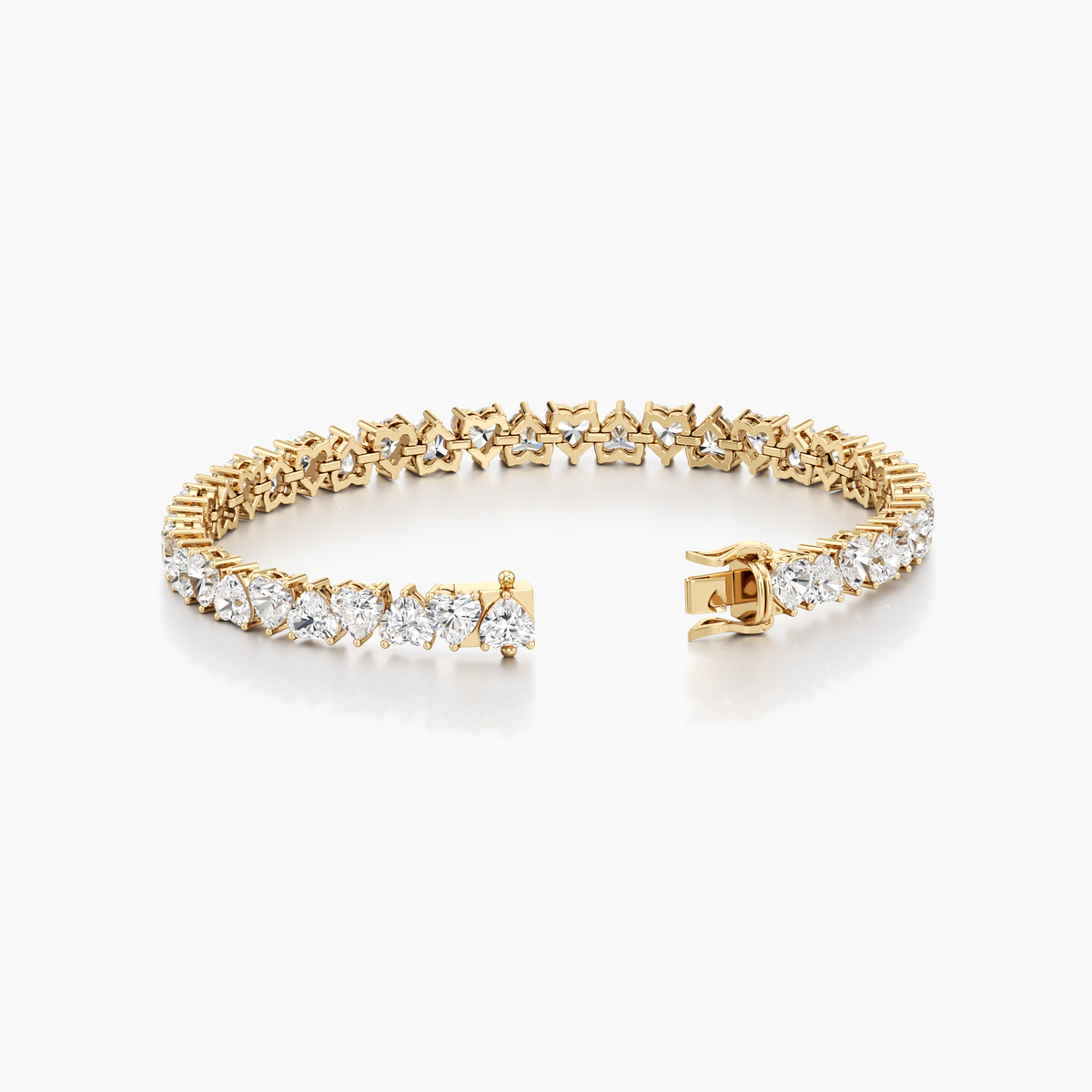 Topsy-Turvy Hearts Bracelet
