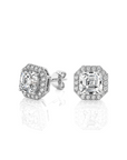 Elegant Escapades Halo Diamond Stud Earrings