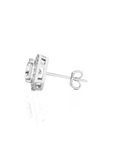 Elegant Escapades Halo Diamond Stud Earrings