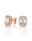 Elegant Escapades Halo Diamond Stud Earrings