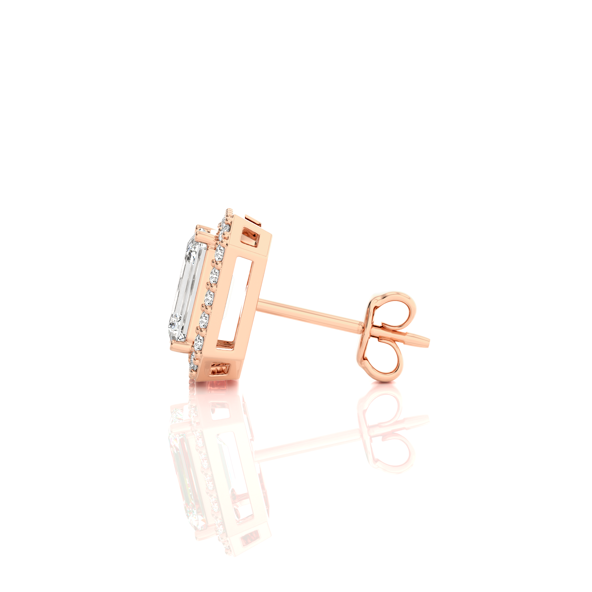 Elegant Escapades Halo Diamond Stud Earrings