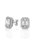 Elegant Escapades Halo Diamond Stud Earrings