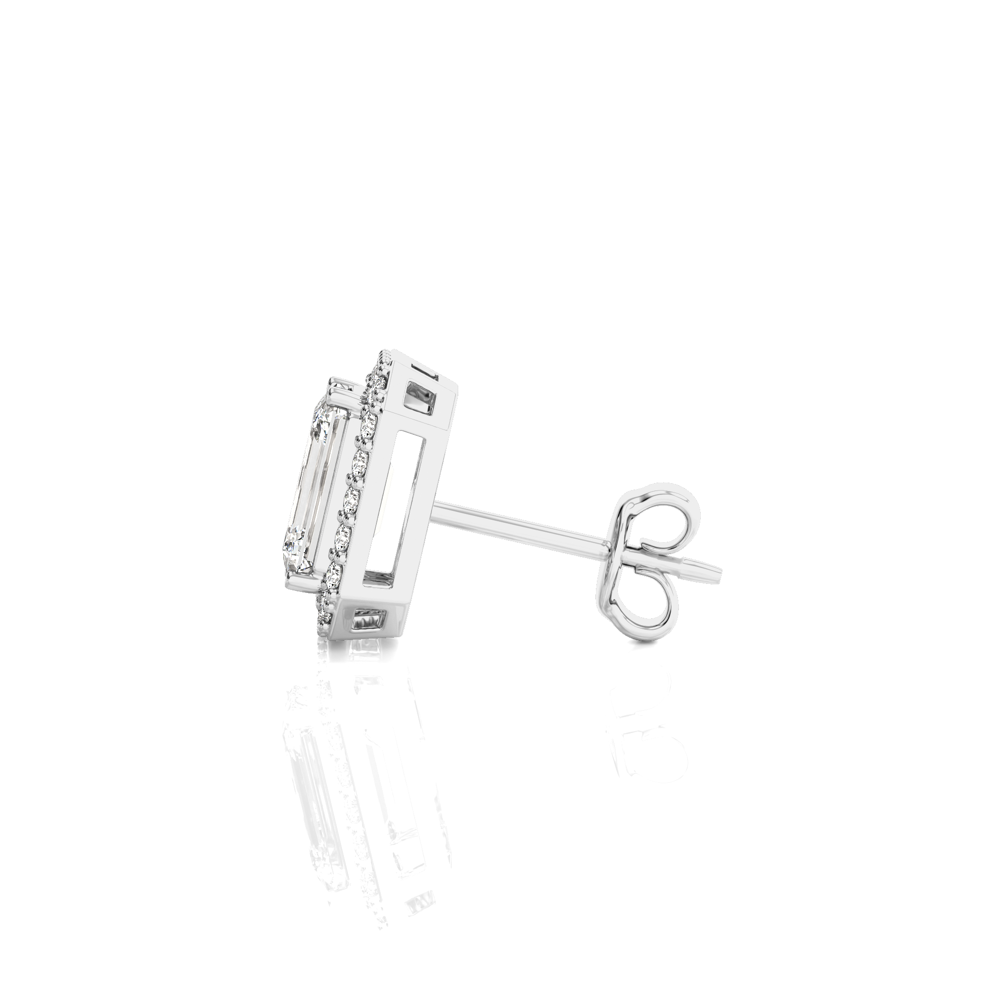 Elegant Escapades Halo Diamond Stud Earrings