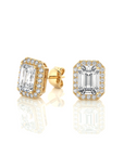 Elegant Escapades Halo Diamond Stud Earrings