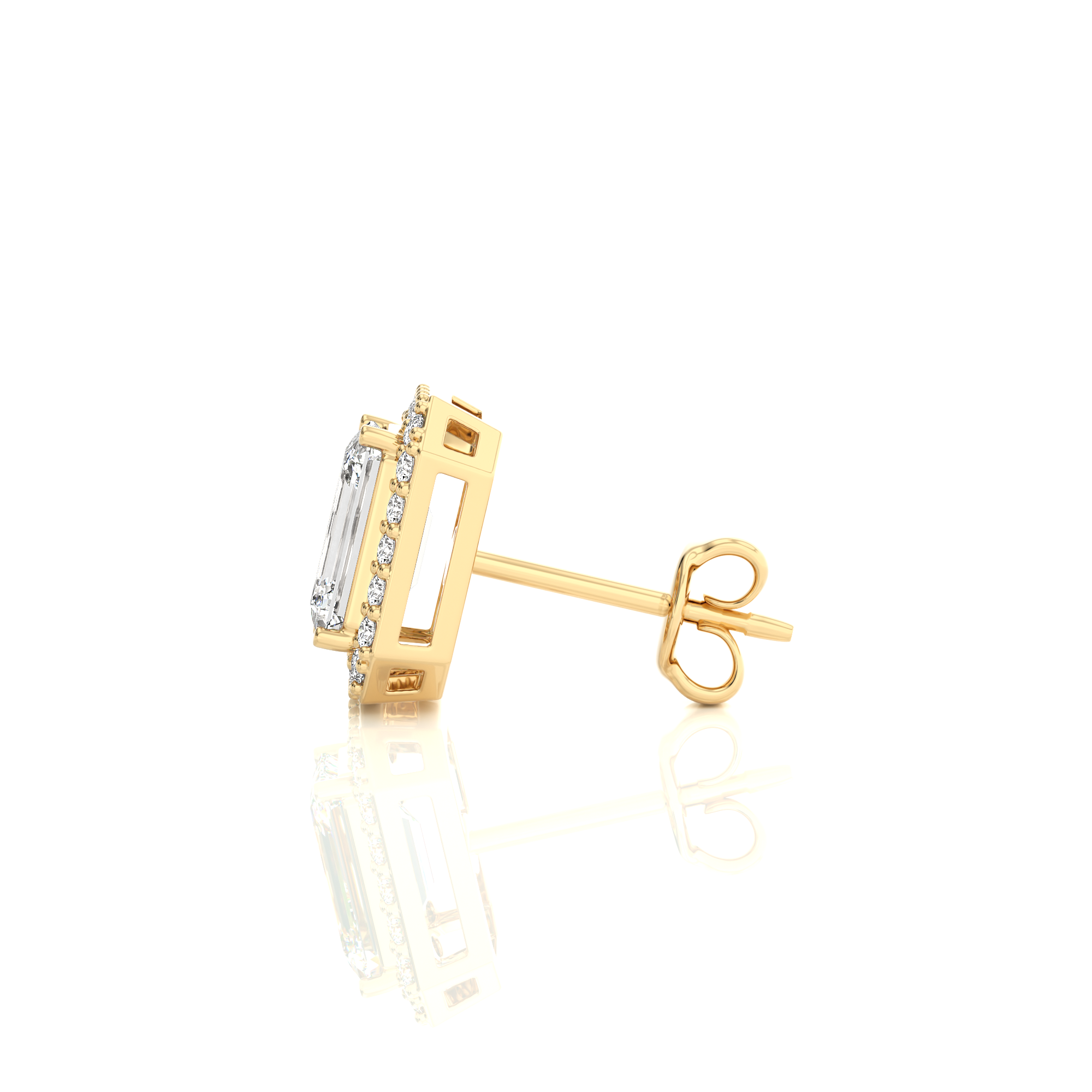 Elegant Escapades Halo Diamond Stud Earrings