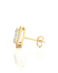 Elegant Escapades Halo Diamond Stud Earrings