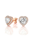 Elegant Escapades Halo Diamond Stud Earrings