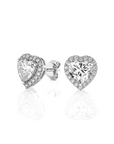 Elegant Escapades Halo Diamond Stud Earrings