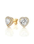 Elegant Escapades Halo Diamond Stud Earrings