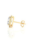 Elegant Escapades Halo Diamond Stud Earrings
