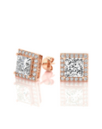 Elegant Escapades Halo Diamond Stud Earrings