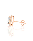 Elegant Escapades Halo Diamond Stud Earrings