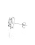 Elegant Escapades Halo Diamond Stud Earrings