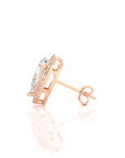 Elegant Escapades Halo Diamond Stud Earrings