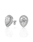 Elegant Escapades Halo Diamond Stud Earrings