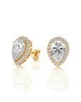 Elegant Escapades Halo Diamond Stud Earrings