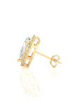 Elegant Escapades Halo Diamond Stud Earrings