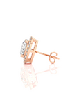 Elegant Escapades Halo Diamond Stud Earrings