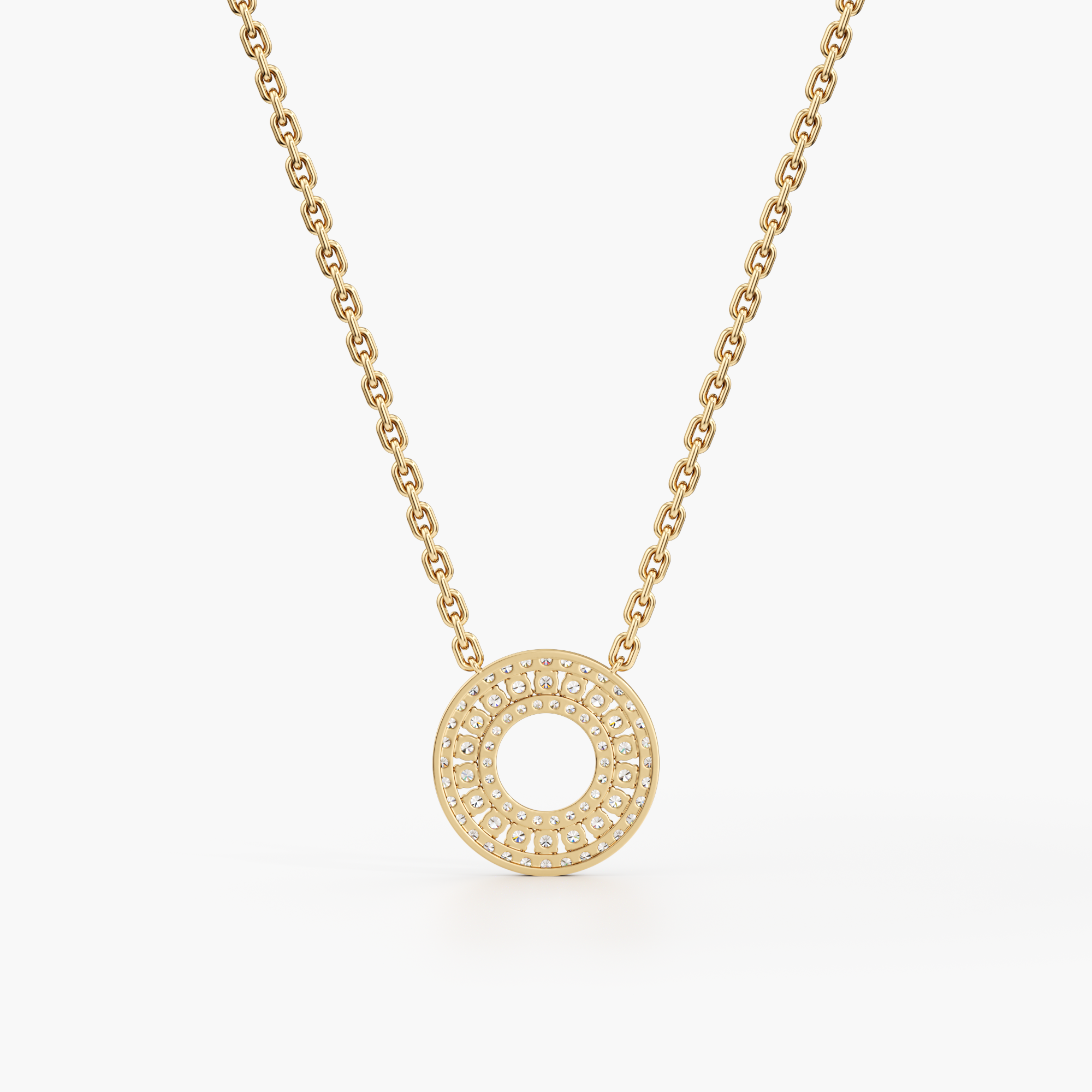 Dual Aura Diamond Pendant