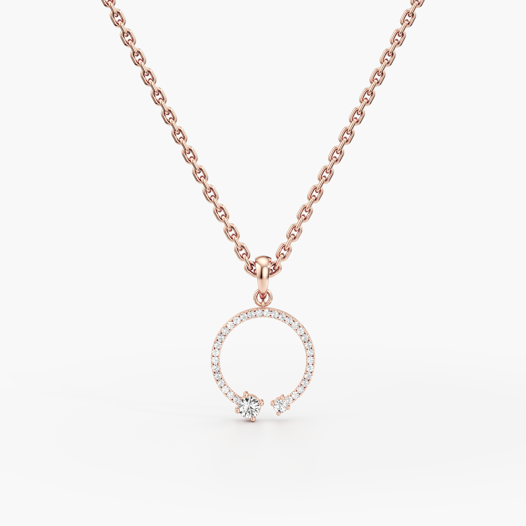 Blushing Rose Pendant