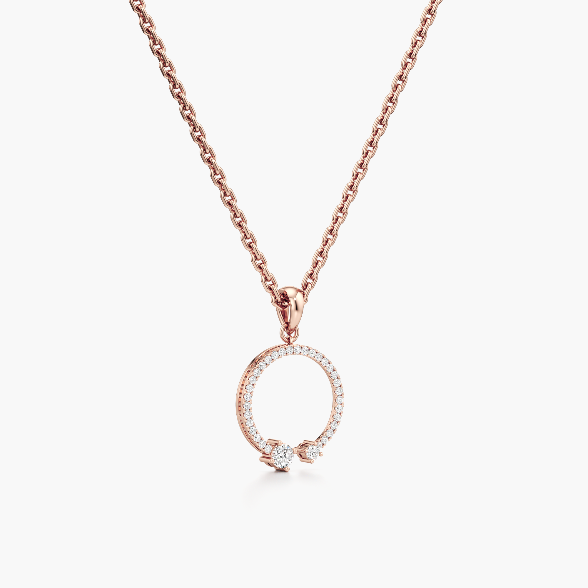 Blushing Rose Pendant