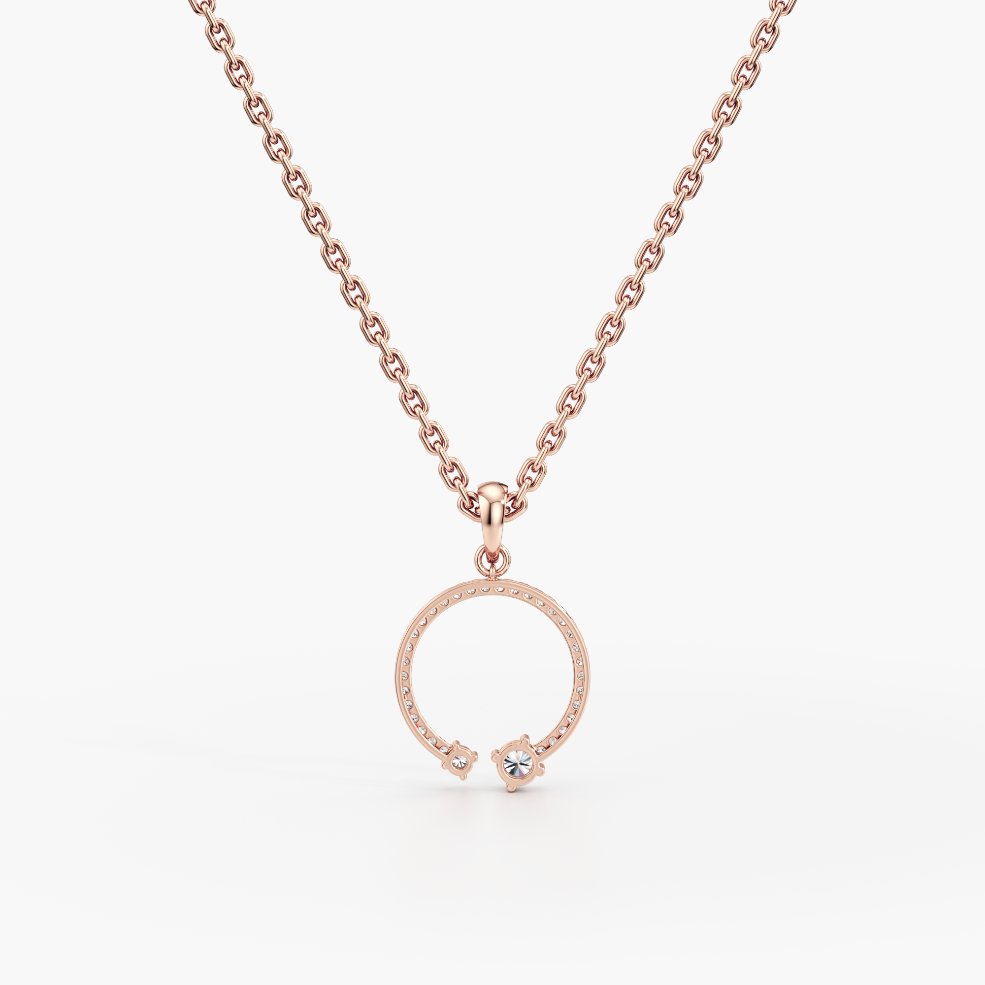 Blushing Rose Pendant