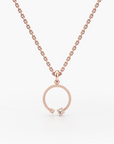Blushing Rose Pendant