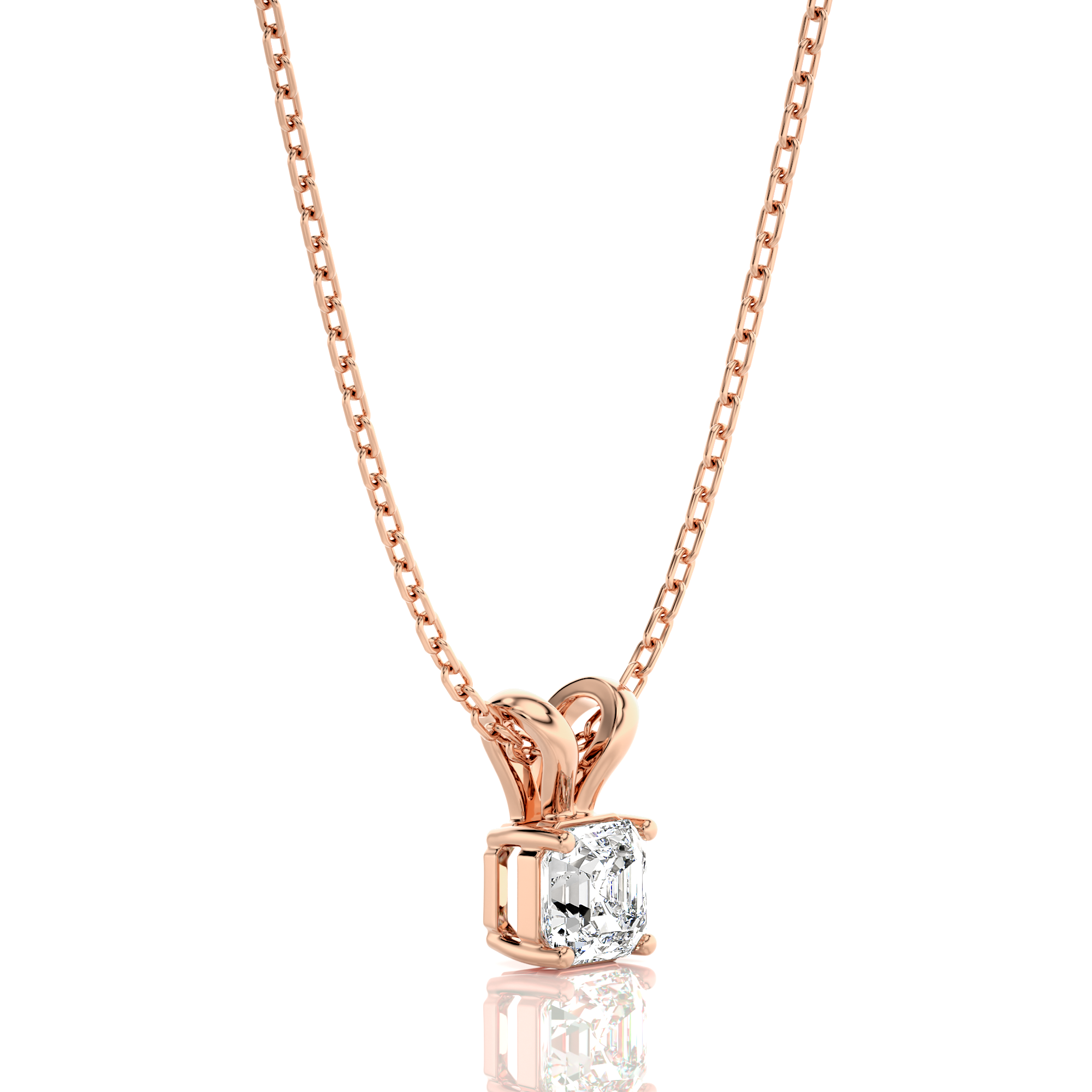 Shimmering Serenade Solitaire Pendant