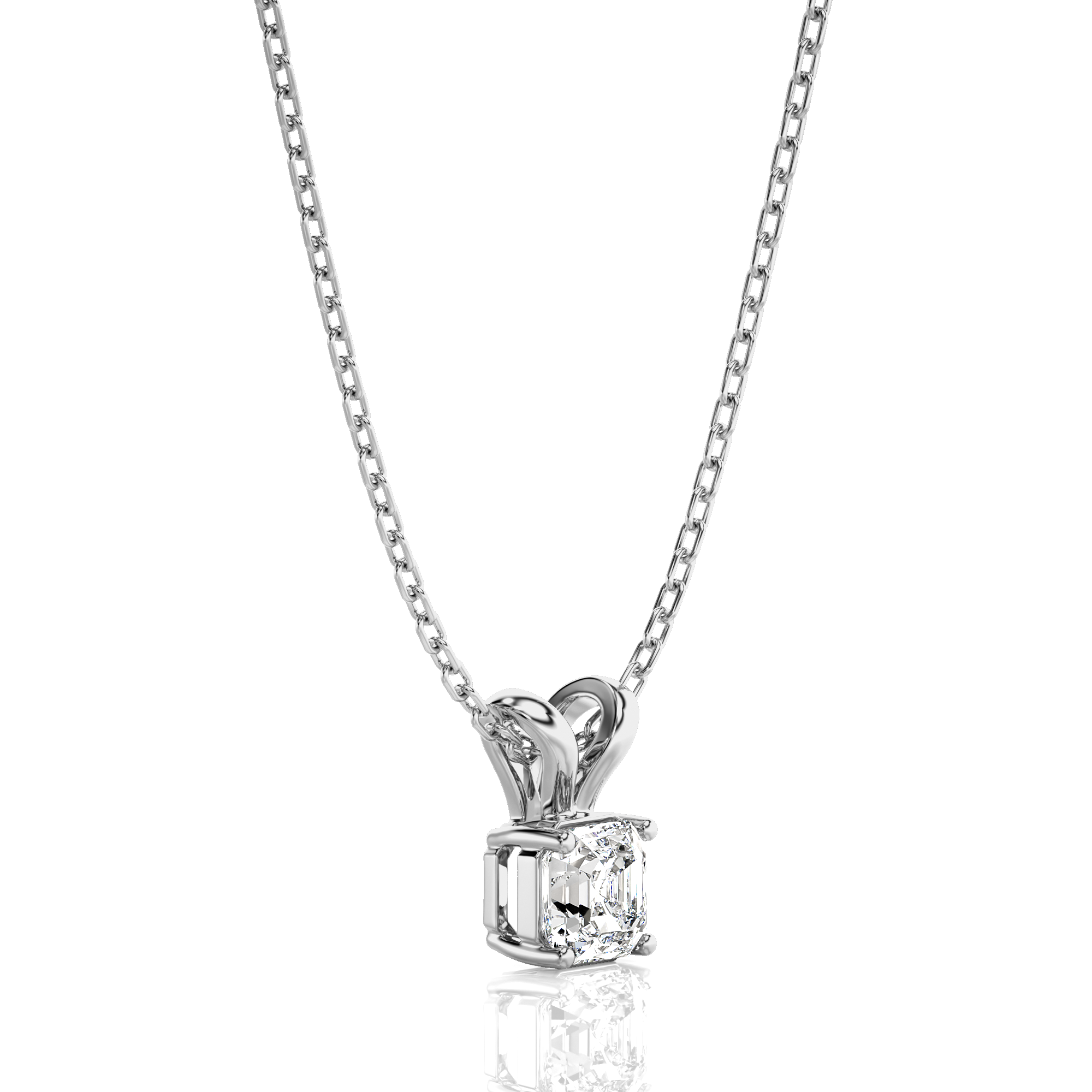 Shimmering Serenade Solitaire Pendant