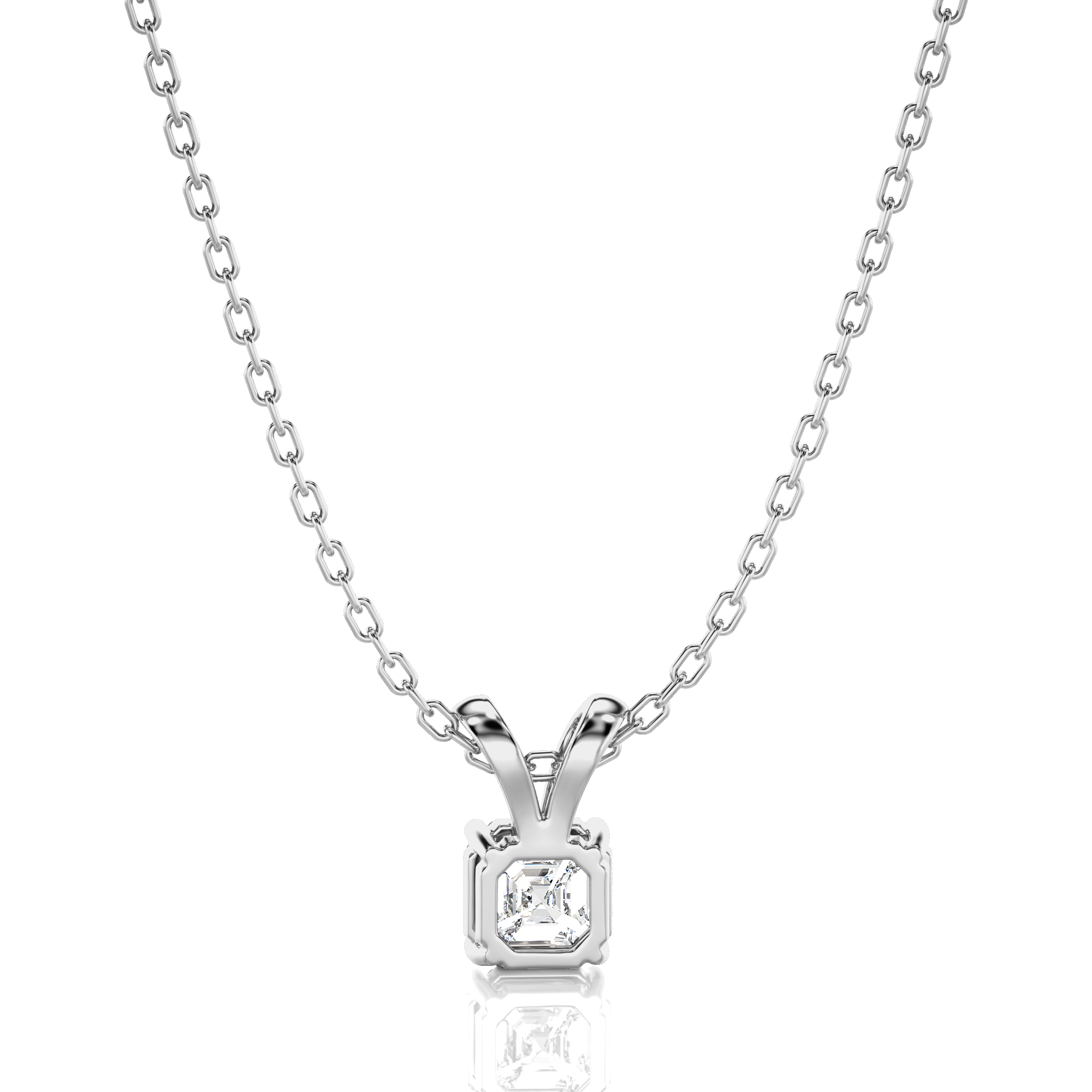 Shimmering Serenade Solitaire Pendant