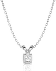 Shimmering Serenade Solitaire Pendant