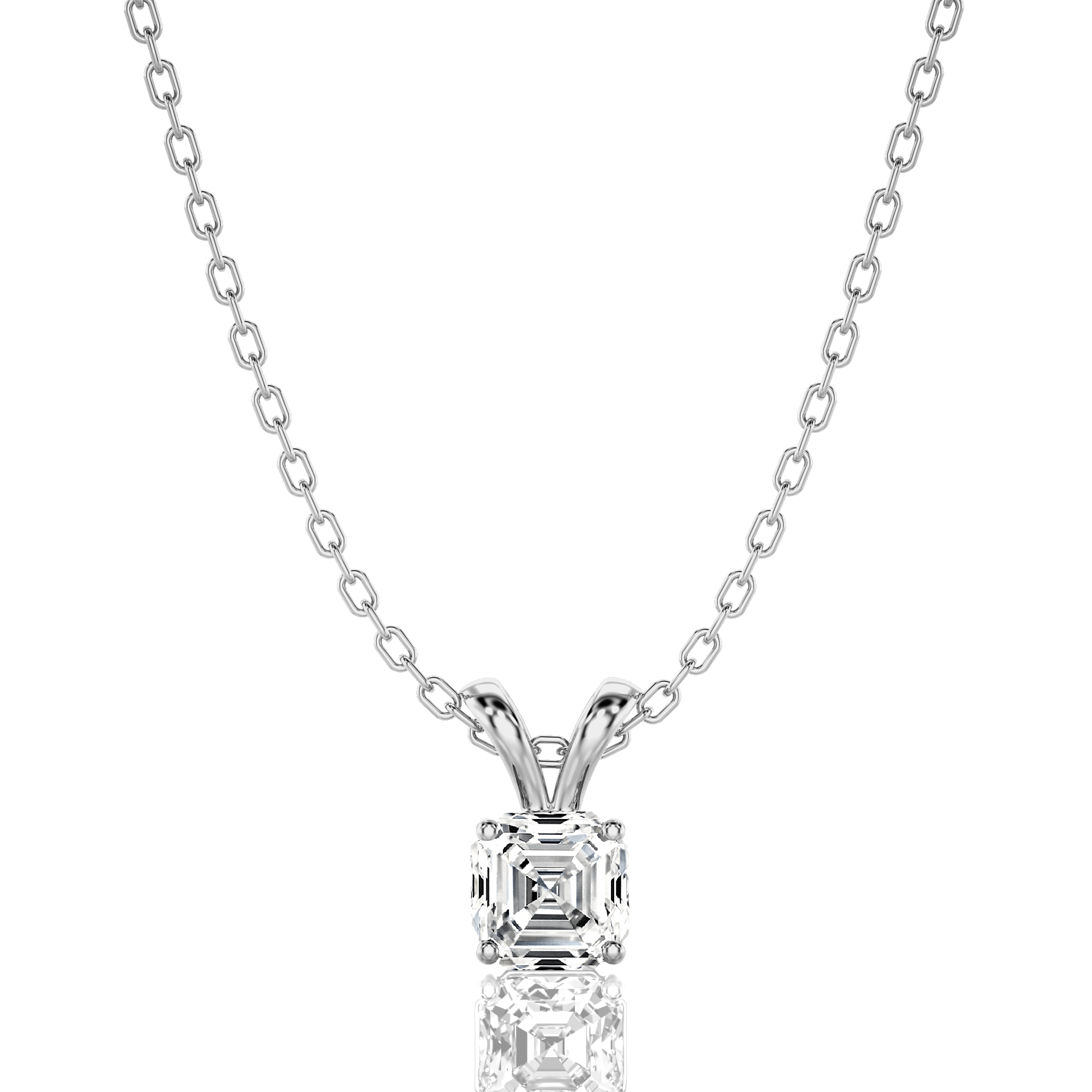 Shimmering Serenade Solitaire Pendant